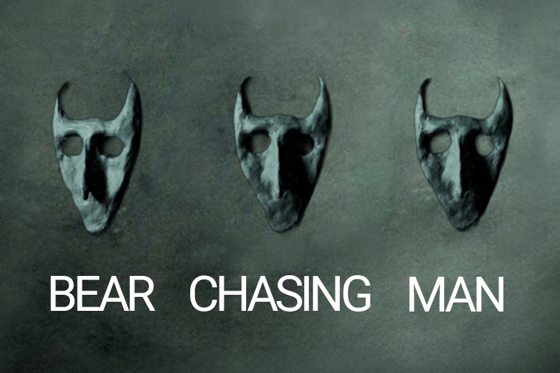 BEAR CHASING MAN